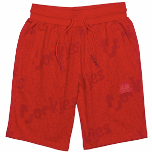 Cookies Gulfstream Cotton Jersey Sweat Shorts Red